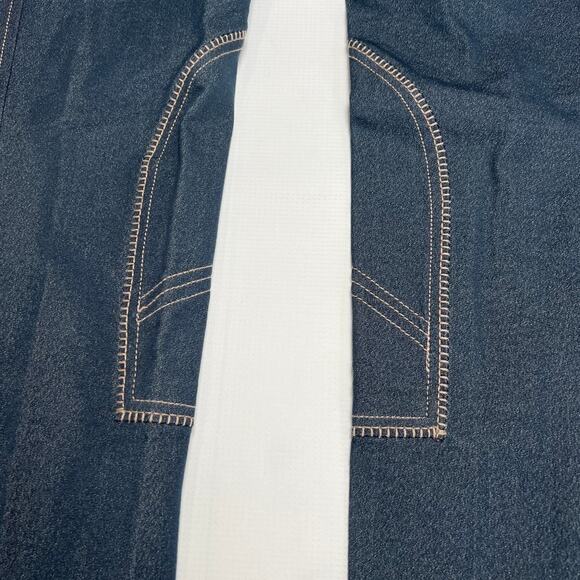 NWT HorZe Denim Breeches Royal Equus Selfpatch SIZE S Blue Stretch Suede - Picture 12 of 15